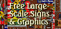 Free Large Scale Signs and Graphics: Bring your railroad to life with free, downloadable street signs, business signs, and railroad signs